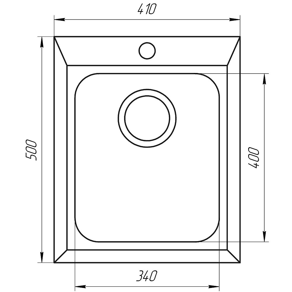 Гранітна мийка Globus Lux LAMA чорний 410х500мм-А0002 Тернополь - изображение 5