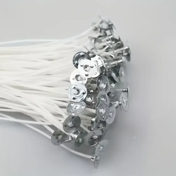 Вощеный фитиль для свечей, комплект 100 шт, 12 см Киев