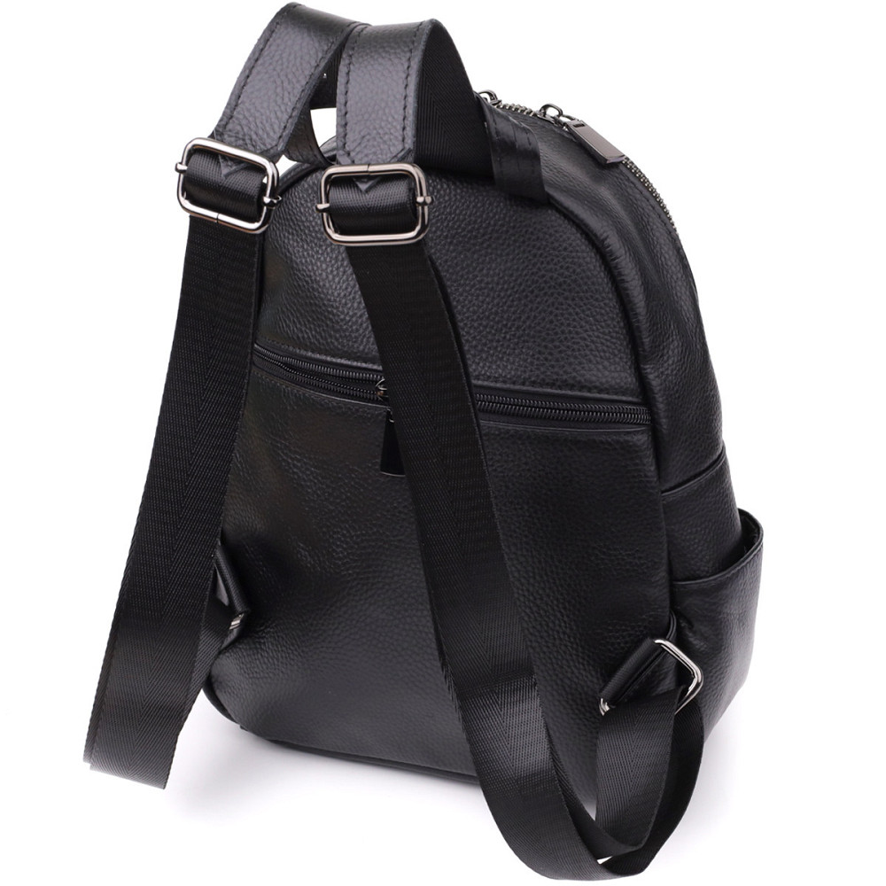 Жіночий рюкзак з натуральної шкіри Vintage 23062 Чорний Київ - фото 2