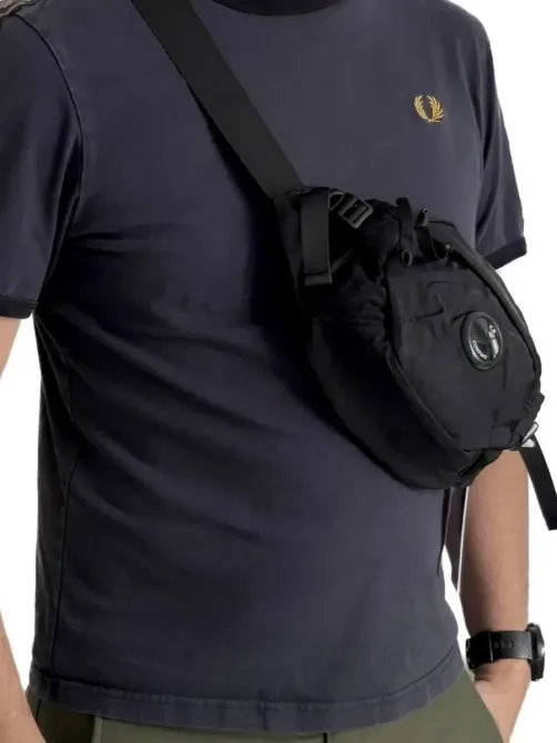 Поясна сумка C.P. Company Nylon B Crossbody Pack чорний Запоріжжя - фото 1