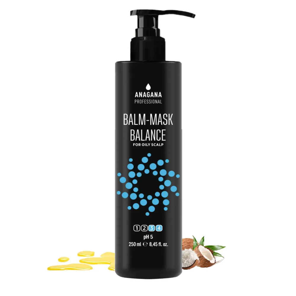 Бальзам-Маска Баланс для жирної шкіри голови ANAGANA 250 мл Київ - фото 2