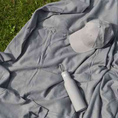 Плед Bergamo флисовый Warm в чехле 150 х 180 см Серый (202311pl-07) Винница