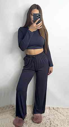 Стильний жіночий костюм з трикотажу віскоза Графіт XS-S Харків