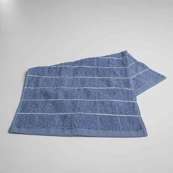 Махровий кухонний рушник зі смужками 30х50 см 400г/м2 GM Textile (Синій) Суми