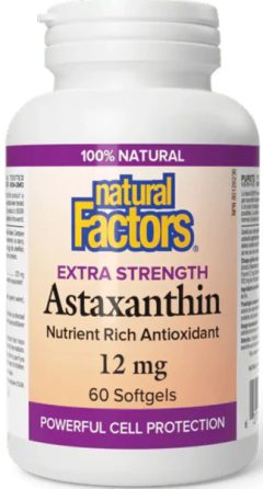 Астаксантин Natural Factors Astaxanthin 12mg 60 гел капс Київ