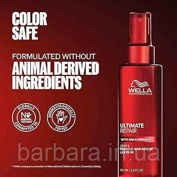 Спрей-сироватка для пошкодженого волосся 90 сек Wella Ultimate Repair Miracle Hair Rescue Wella Professional Київ - фото 3