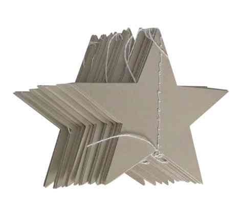 Гирлянда Звездочки матовые 4 м на 7 см серебристый Киев