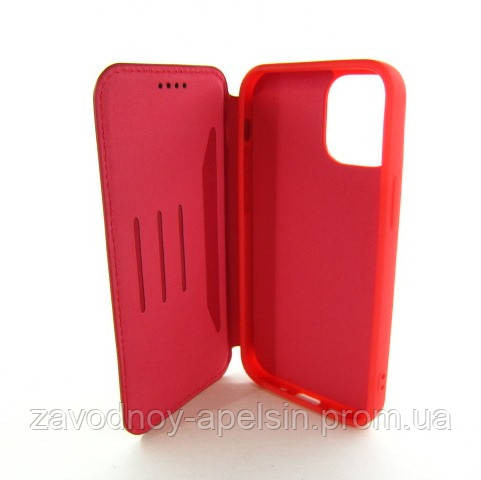 Чехол книжка iPhone 12 mini Кожаный (красный) Одесса - изображение 3