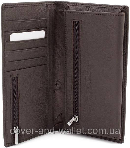 Тонкий шкіряний чоловічий гаманець купюрник на магнітах ST 148 Киев - изображение 6