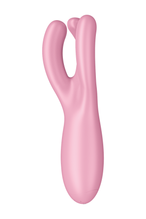 Гибкий смарт вибратор Satisfyer Threesome 4 Connect App розовый Sex Aura Киев