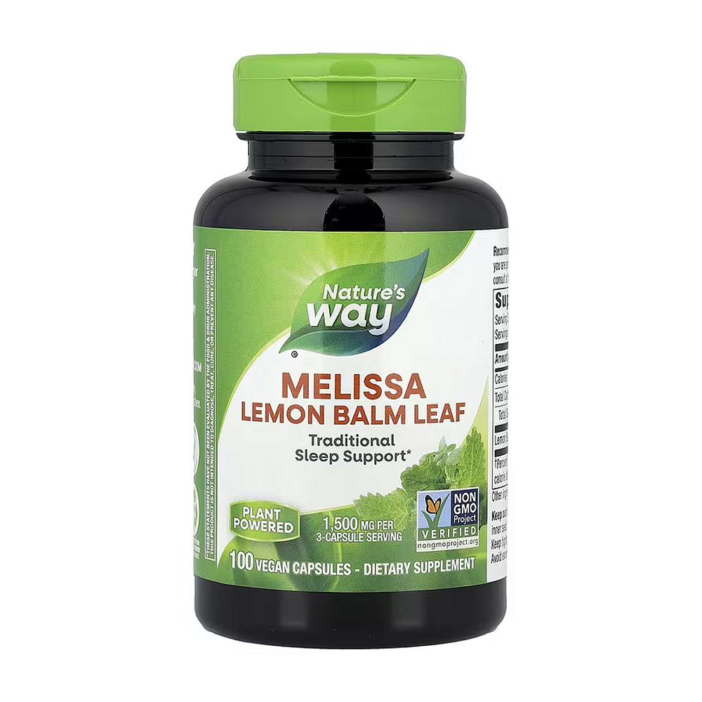 Мелисса Nature's Way Melissa Lemon Balm Leaf 100 капсул Луцк - изображение 1