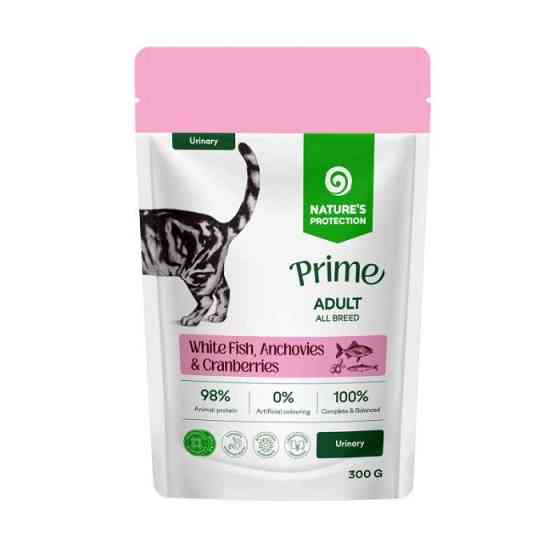 Nature's Protection Prime Urinary Adult Cats White Fish, Anchovies and Cranberries Вологий корм для котів для підтримки сечовидільної системи з б Київ