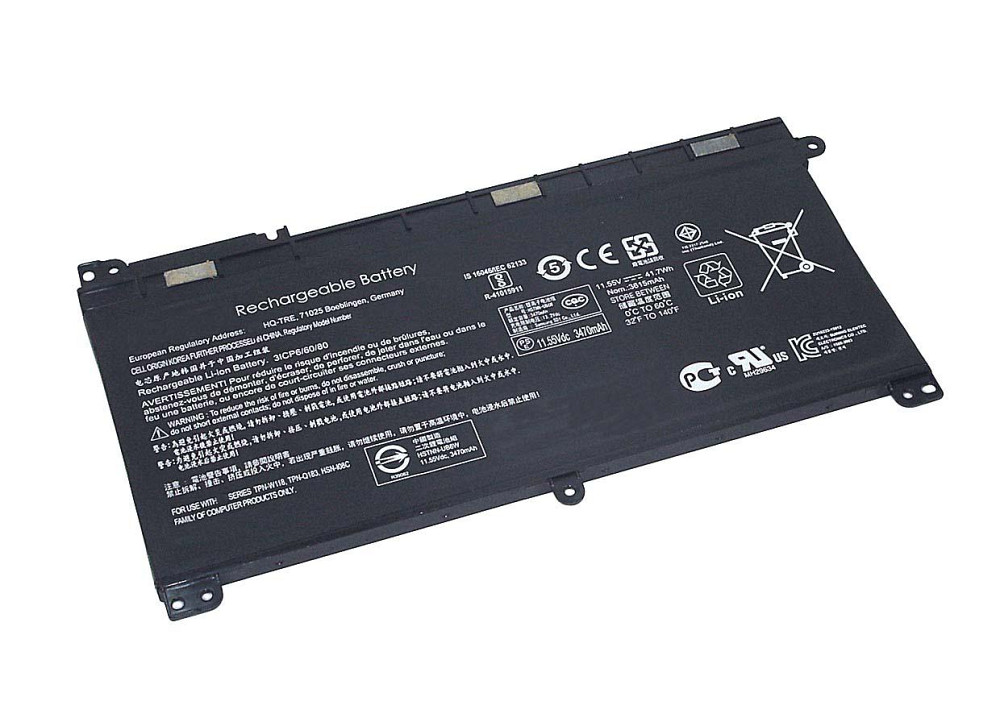 Аккумулятор для ноутбука HP BI03XL Pavilion X360 11.55V Black 3470mAh Вінниця - фото 1