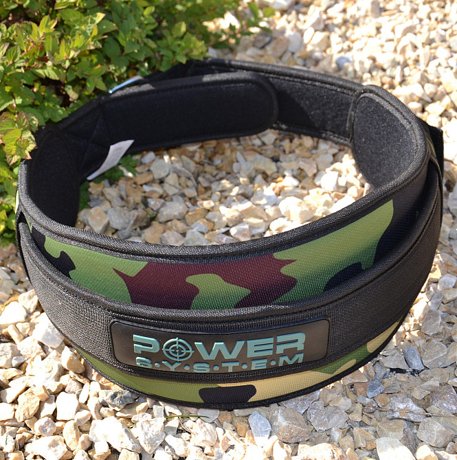 Пояс для важкої атлетики Power System PS-3220 Predator неопреновий Камуфляж M Луцк - изображение 8