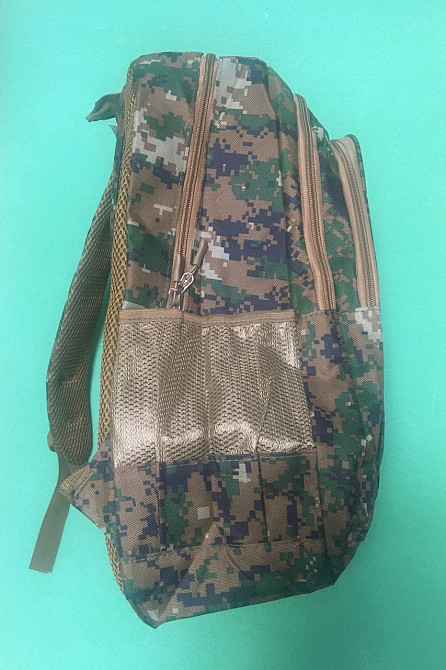 Рюкзак військовий тактичний, колір зелений піксель, розмір 50*33*20 см, 4 кішені спереді та 2 бокових, чоловічий рюкзак, жіночій Київ - фото 5
