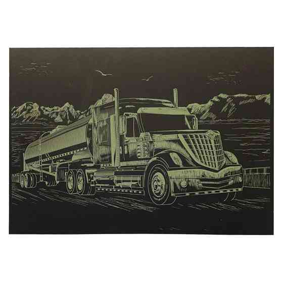 Гравюра А4 "Вантажівка" ГрА4-2з економ варіант в пакеті 29,7х21 см Вінниця