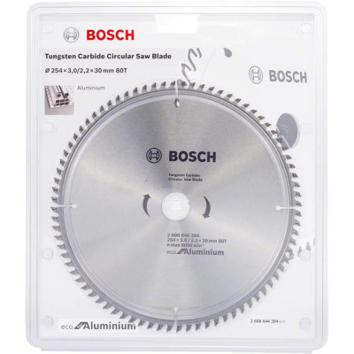 Диск пильный Bosch пильный Eco for Aluminium 254x30-80T (2.608.644.394) Винница - изображение 2