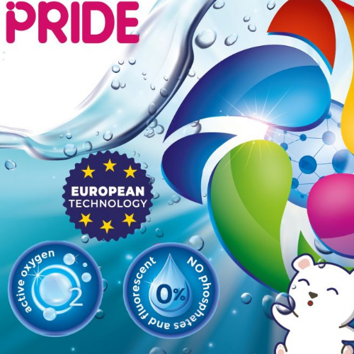 Порошок для прання дитячої білизни 400гр автомат безфосфатний Pride Житомир - фото 3