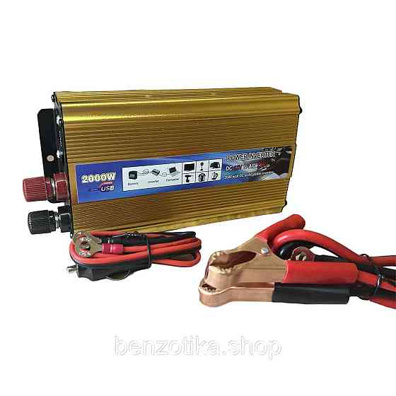 Преобразователь напряжения Power 2000 Вт 12v 220v инвертор 2000w 12в 220в DC to AC Киев