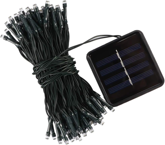 Солнечная LED-гирлянда Alvinlite 12,7 м 100 LED, 3000K теплый белый свет, для сада и террасы Киев