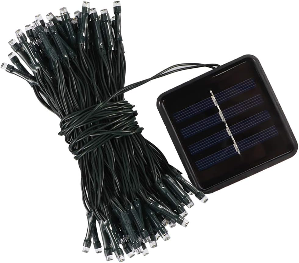 Солнечная LED-гирлянда Alvinlite 12,7 м 100 LED, 3000K теплый белый свет, для сада и террасы Киев - изображение 2