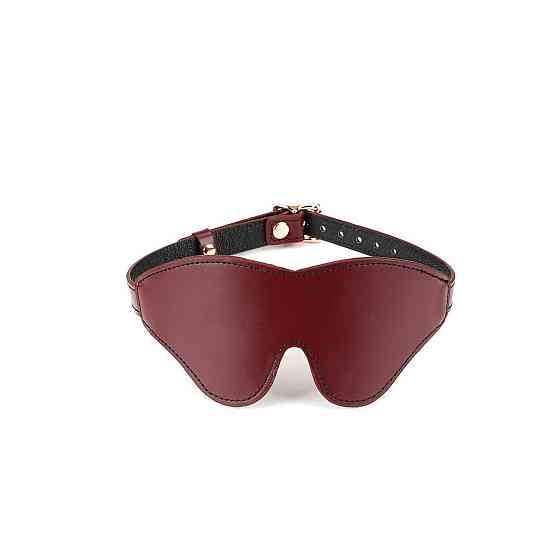 Кожаная маска на глаза Liebe Seele Wine Red Blindfold Sex Aura Киев