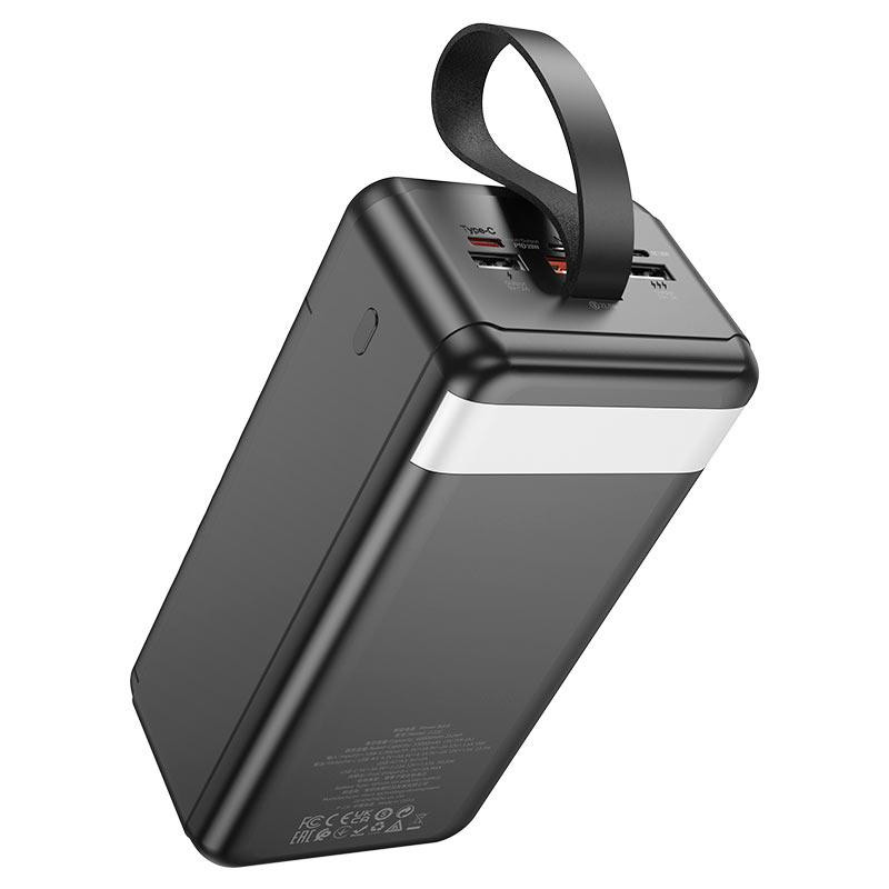 Портативный аккумулятор HOCO J123C 60000mAh с дисплеем черный Киев - изображение 6