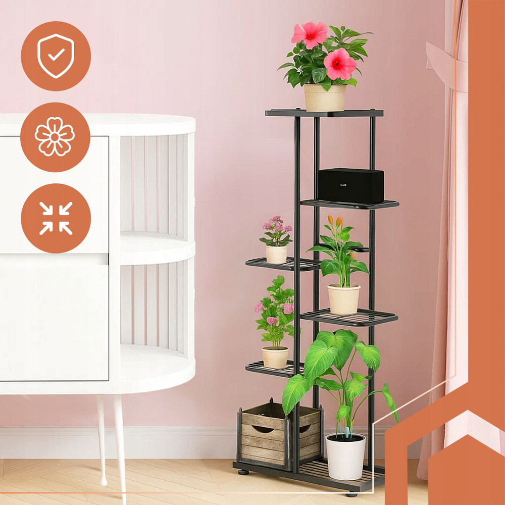 Подставка для цветов металлическая 6-ярусная в стиле лофт Ruhhy (26040) Нововолынск - изображение 5