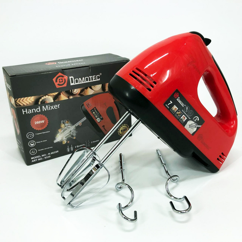 Миксер для кухонной работы DOMOTEC, Миксер для еды ручной мощный кухонный FJ-68 Львов - изображение 6