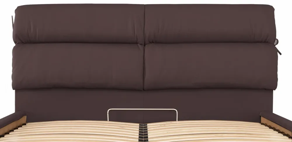 Кровать Edinburgh Comfort 140 х 200 см Fly 2231 С подъемным механизмом и нишей для белья Темно-коричневый Днепр - изображение 14