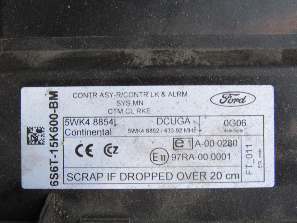 Блок комфорта Ford Fusion 2002-2012 (6S6T-15K600-BM) Ковель - фото 2