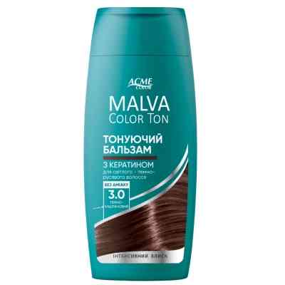 Відтінковий бальзам Acme Color Malva Color Ton 3.0 - Темно-каштановий 180 мл (4823115503398) Вінниця