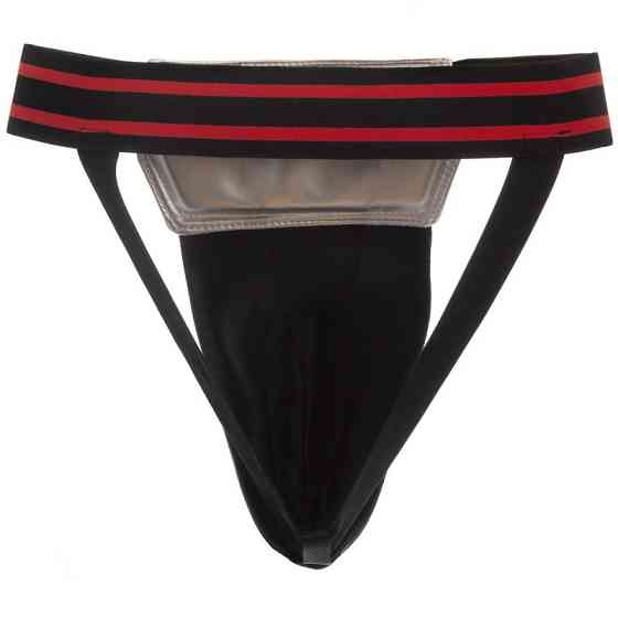 Защита паха мужская ZELART BO-1383 размер S-L черный-белый Защита для боевых искусств Киев