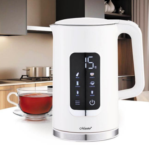 Електрочайник 1,7л 2200W (диск) сенсорна панель MR-024-WHITE Maestro Житомир