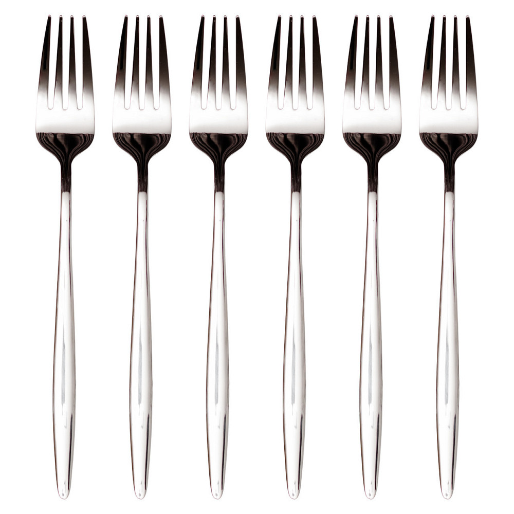 Набір столових виделок 6 штук виделки кухонні з нержавіючої сталі 21 (см) Срібло HP-8-28 Київ - фото 2