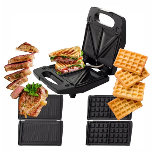 Електричний гриль 3в1 800W зі знімними пластинами 6724 KAMILLE Житомир - фото 10