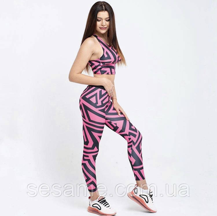 Костюм облегающий для йоги и фитнеса лосины и топ Харьков - изображение 1