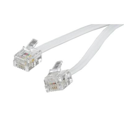 Патч-корд телефонный 3м RJ11 (6P4C) Cablexpert (TC6P4C-3M) Винница - изображение 1