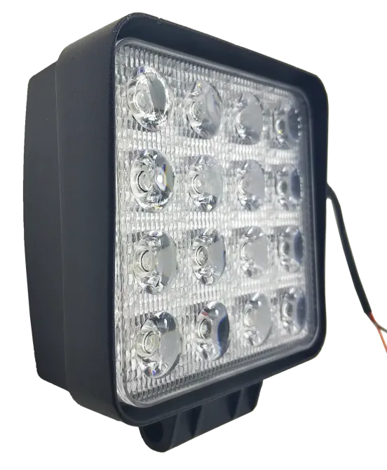 LED фара квадратна 48W, 16 ламп, широкий промінь 10/6000K 30V Мукачево - фото 4