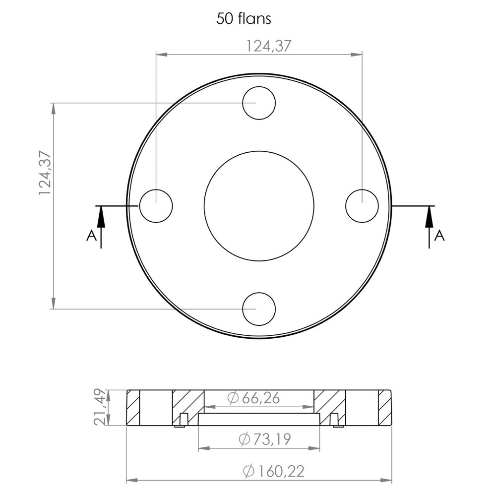 Фланцовий комплект Kalde (фланець +бурт) PPR 50 58050 Київ - фото 2