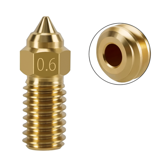 Високоякісні латунні сопла YES 0,6 мм для Ender-3 V3 SE, Ender-5 S1, Ender-7 Київ