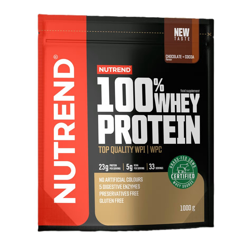 Протеїн Nutrend 100% Whey Protein 1000g (Chocolate+cocoa) Луцьк - фото 1
