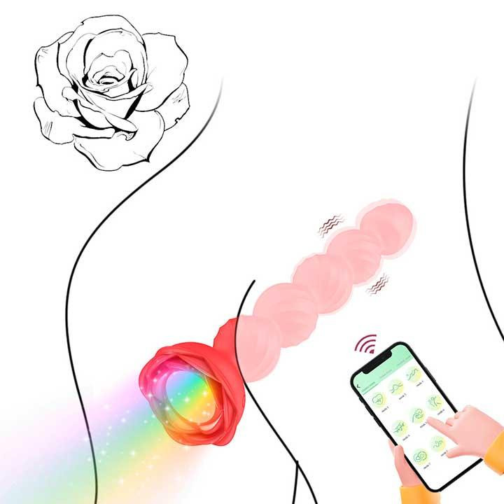 Смарт анальний корок, що світиться Love Spouse червоний — Анальні іграшки Вінниця - фото 2