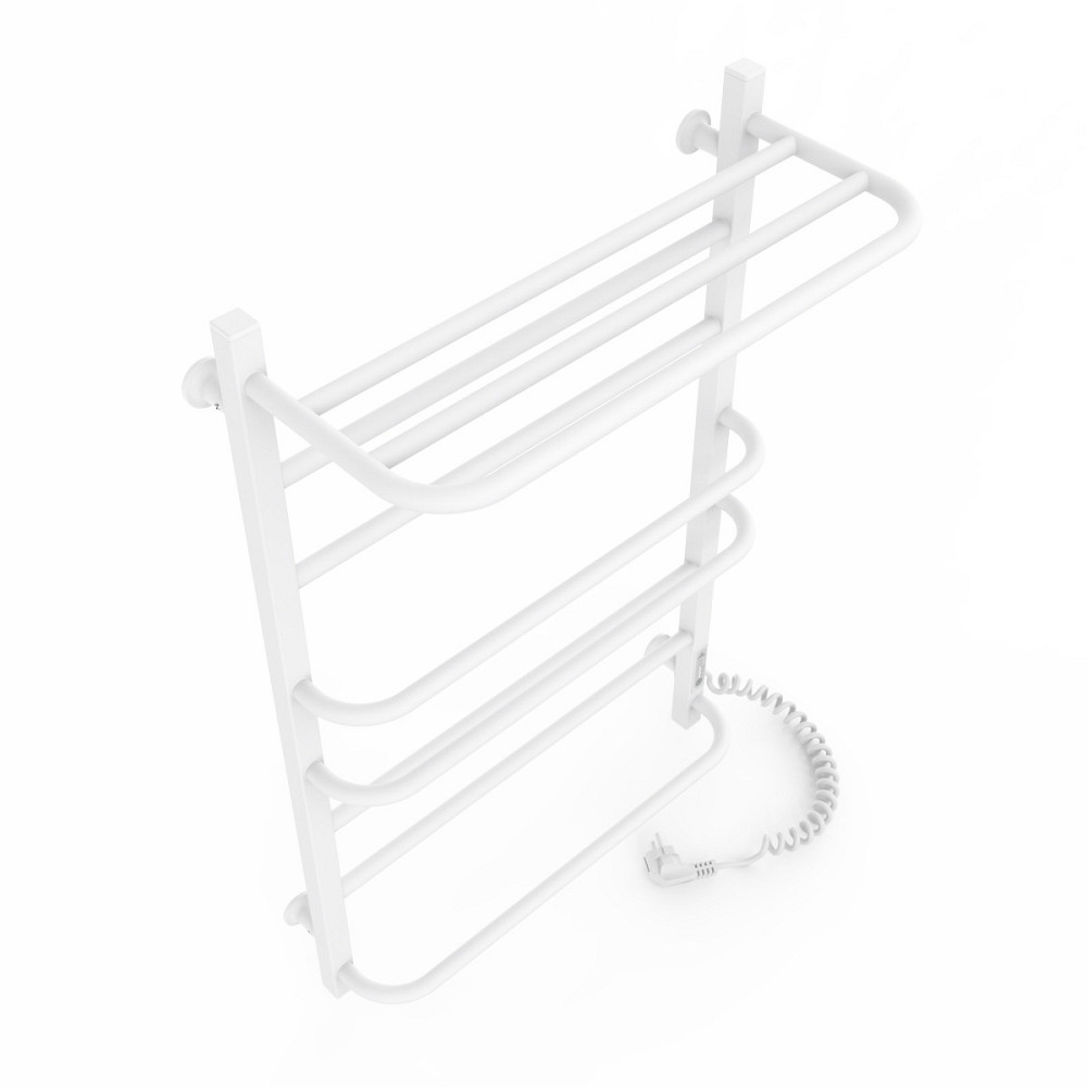 Електрична рушникосушка Laris Зебра Комфорт ЧФ8 500Х800 Е з полицею, біла R3 Київ - фото 4