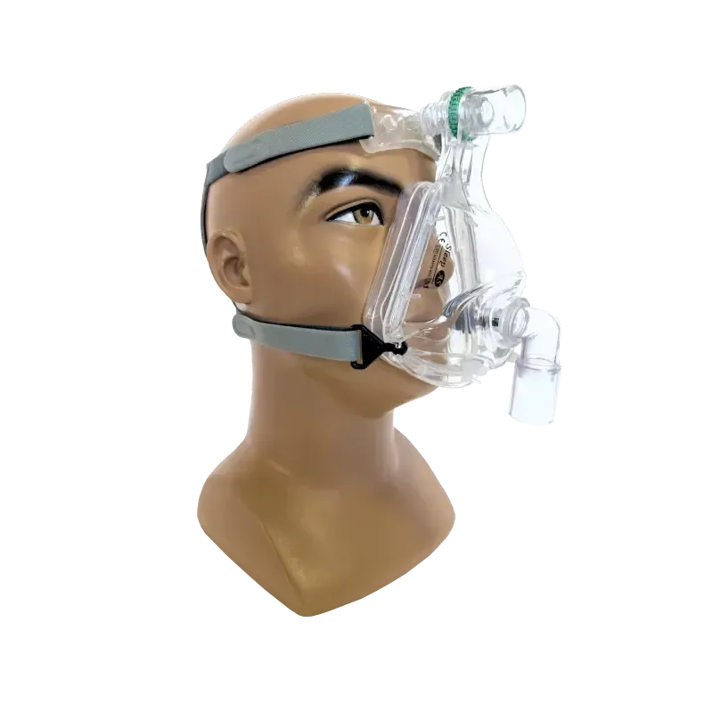 Орально-назальна силіконова маска для CPAP Sleepas з отвором для видиху (M) Дніпро - фото 1