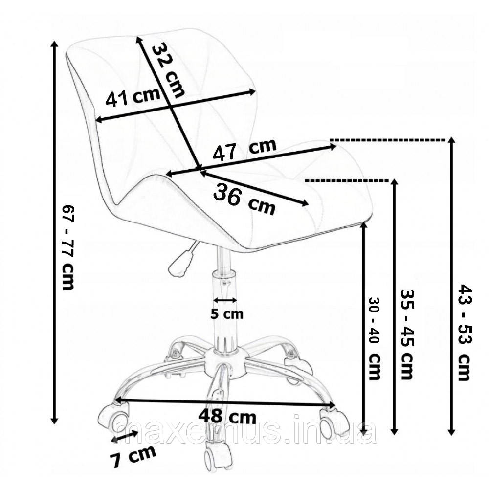 Офисное кресло операторское для персонала Bonro B 5 3 1 кресло на колесах для офиса компьютерное велюр серый Мостиська - фото 9