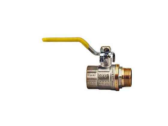 Кран кульовий газ 3/4 ГШВ ГАЗ, WP607-20FML-Y - FML ручка важіль жовта ТМ WATERPRO Київ