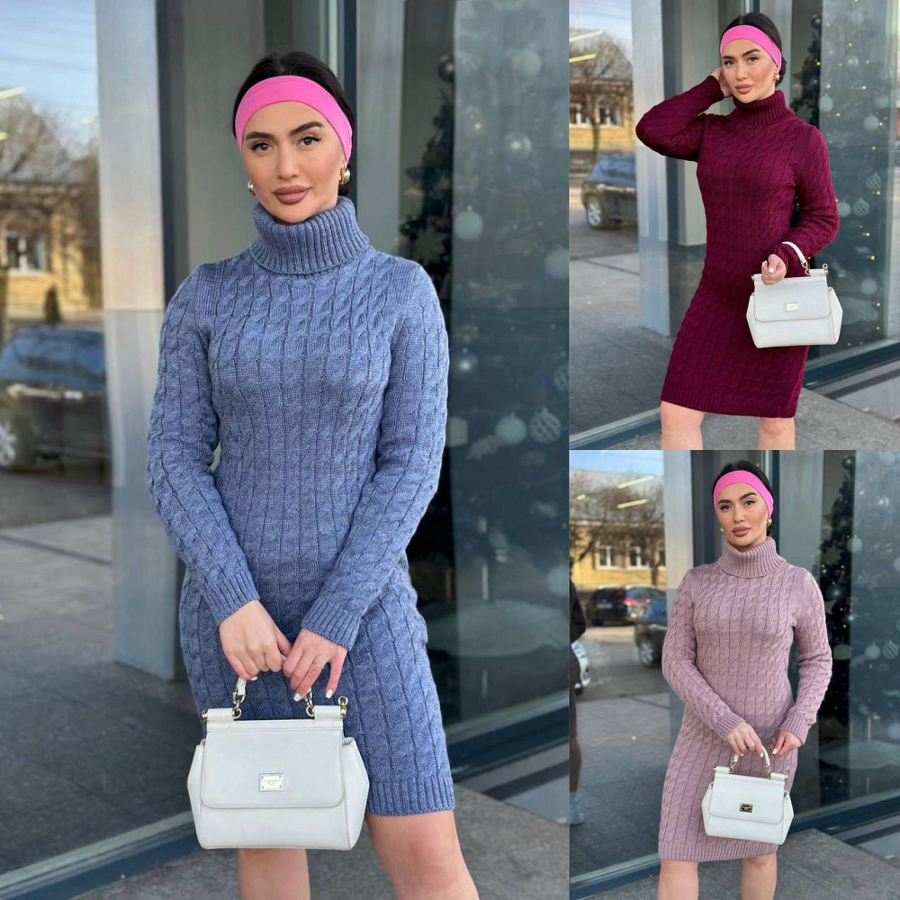 Женское вязаное платье с горлом.  42-48р. Киев - изображение 8