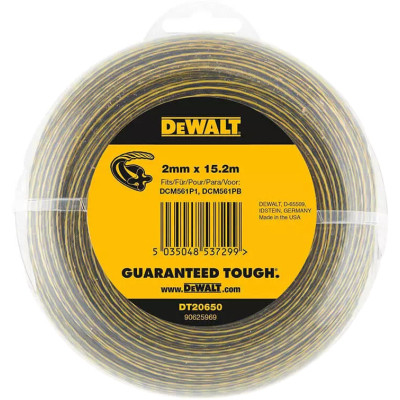Жилка косильная DeWALT D=2.0 мм, 15 м, витая (DT20650) Винница - изображение 1