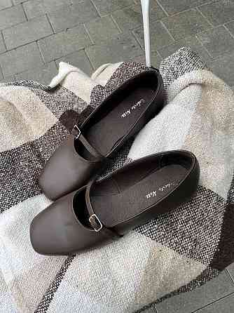 Roberto Netti Балетки женские Roberto Netti шоколадные натуральная кожа квадратный носок (3025) Коломия